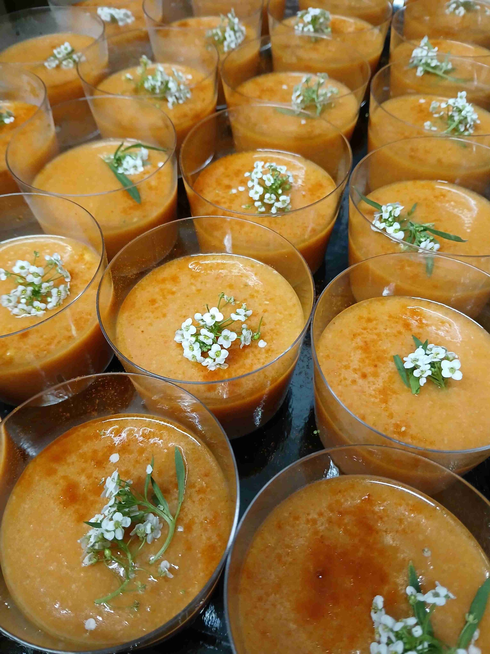 verrines salées vegan repas d'affaires alsace