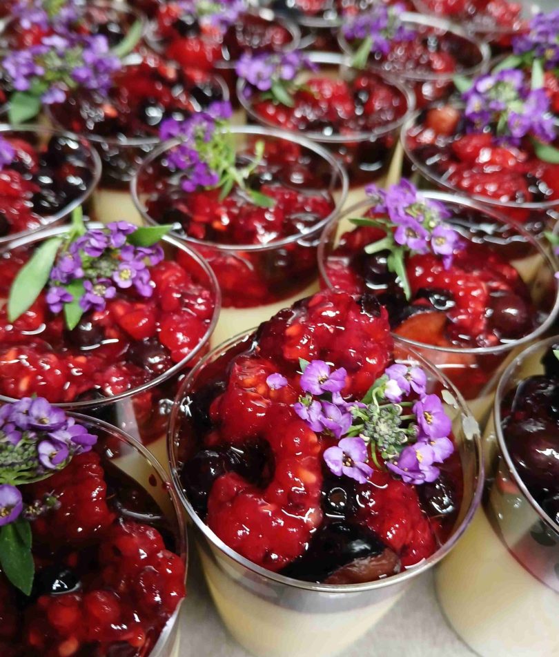 verrine sucrée vegan fruits rouges colmar